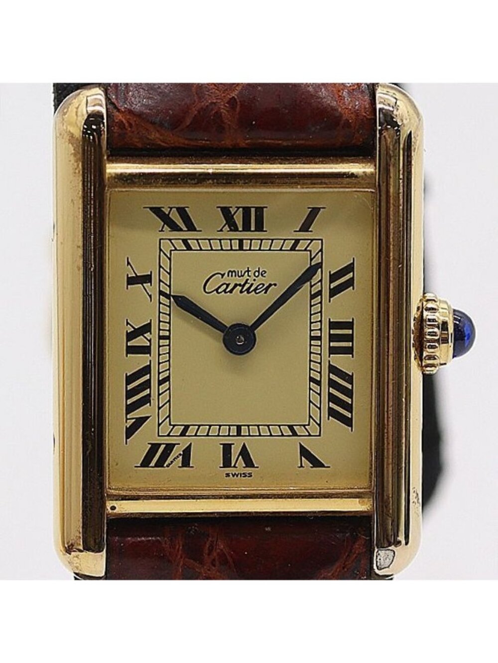 Cartier Must Tank Vermeil Ivory Dial Watch